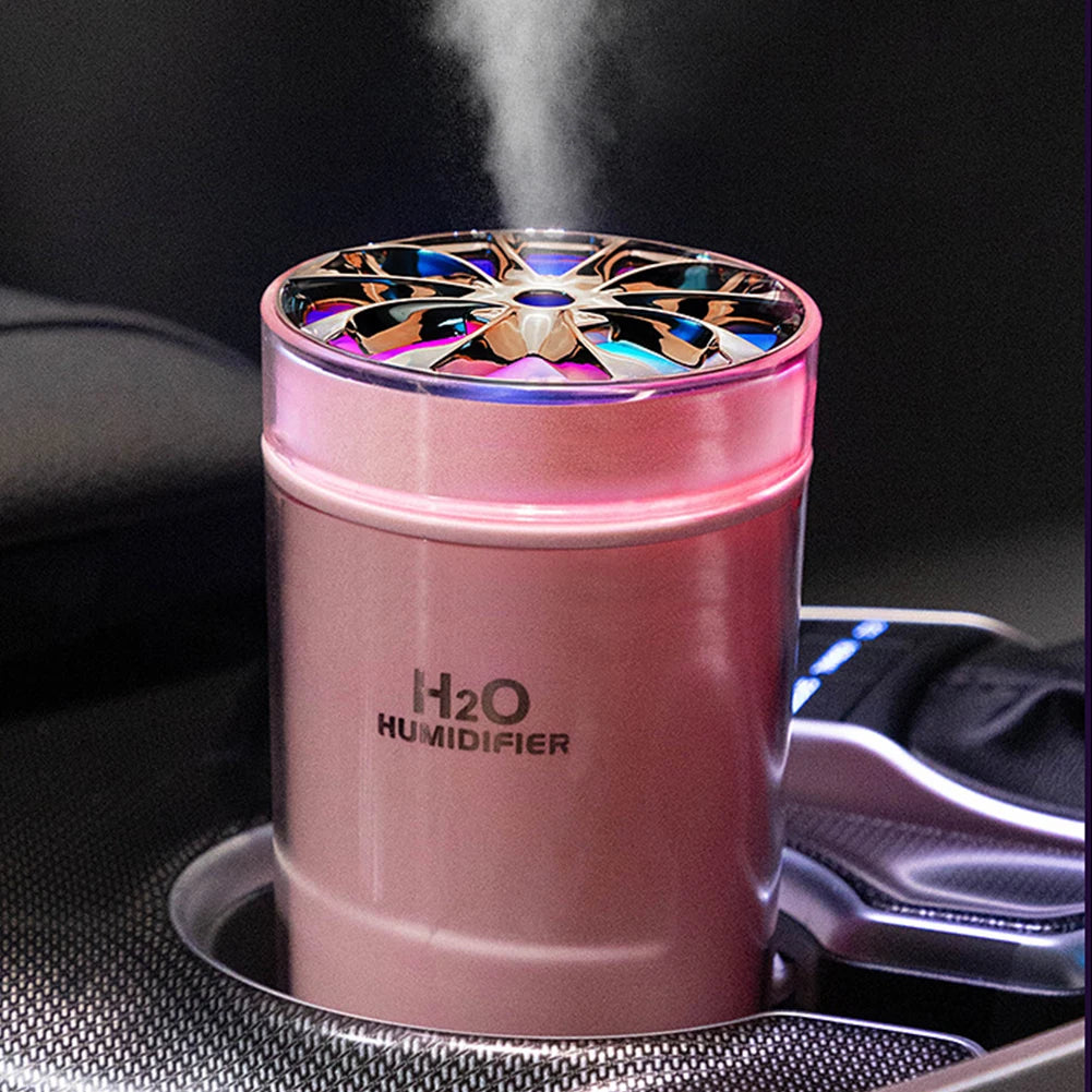 Car Air Freshener Colorful Night Light USB Powered Car Aromatherapy Diffuser Timer Mini Mist Humidifier for Car Room Home Office