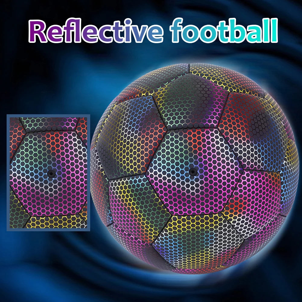 Night Training Football Glow in The Dark Glow In The Dark Footballs Sporting Team Training Outdoor Toys for Kids Adults Students