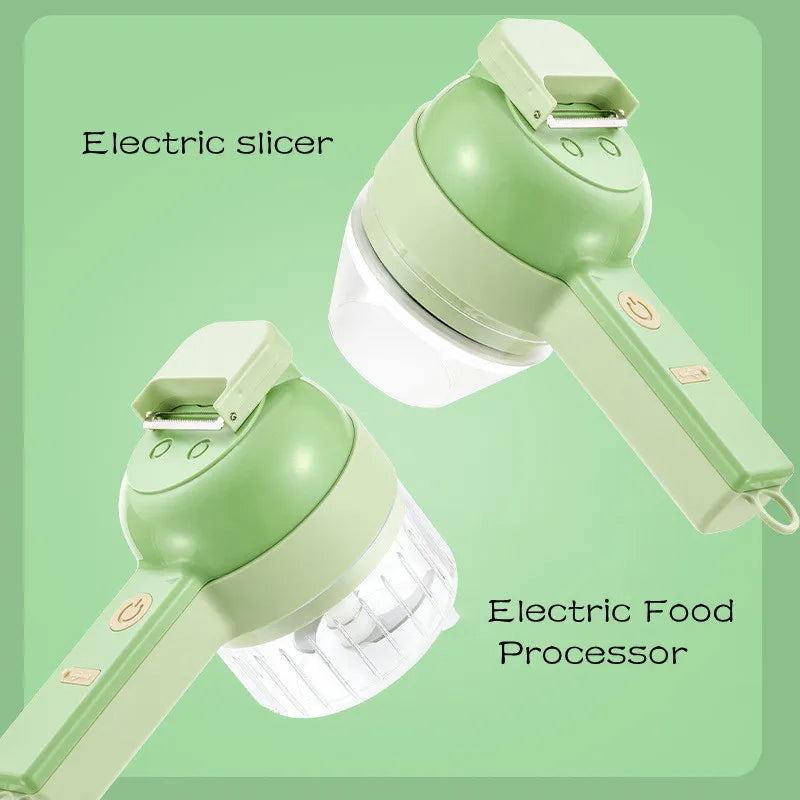 4In1 Electric Vegetable Cutter Set